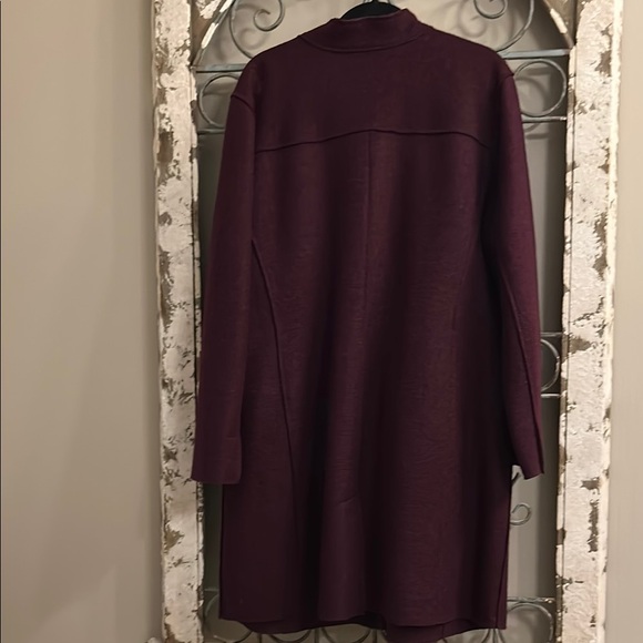 Chico’s Elegant Purple Coat with Pockets - Picture 8 of 12